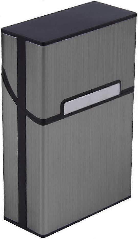 Lightweight Aluminium Cigarette Cigar Case Grey
