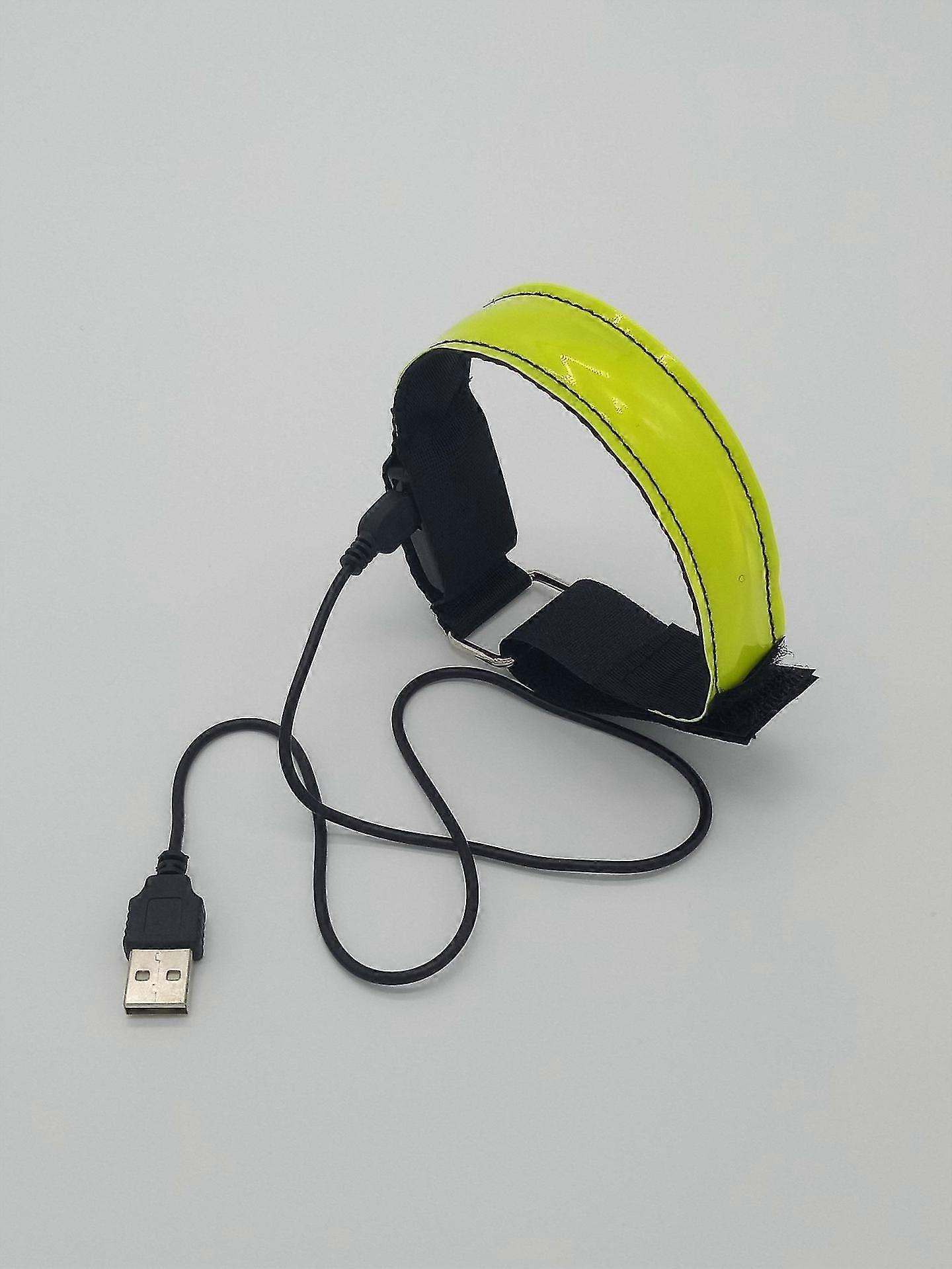 2pcs Rechargeable Led Armband | High Visibility Led Running Lights For Runners | Reflective Running Gear Light Up Armband