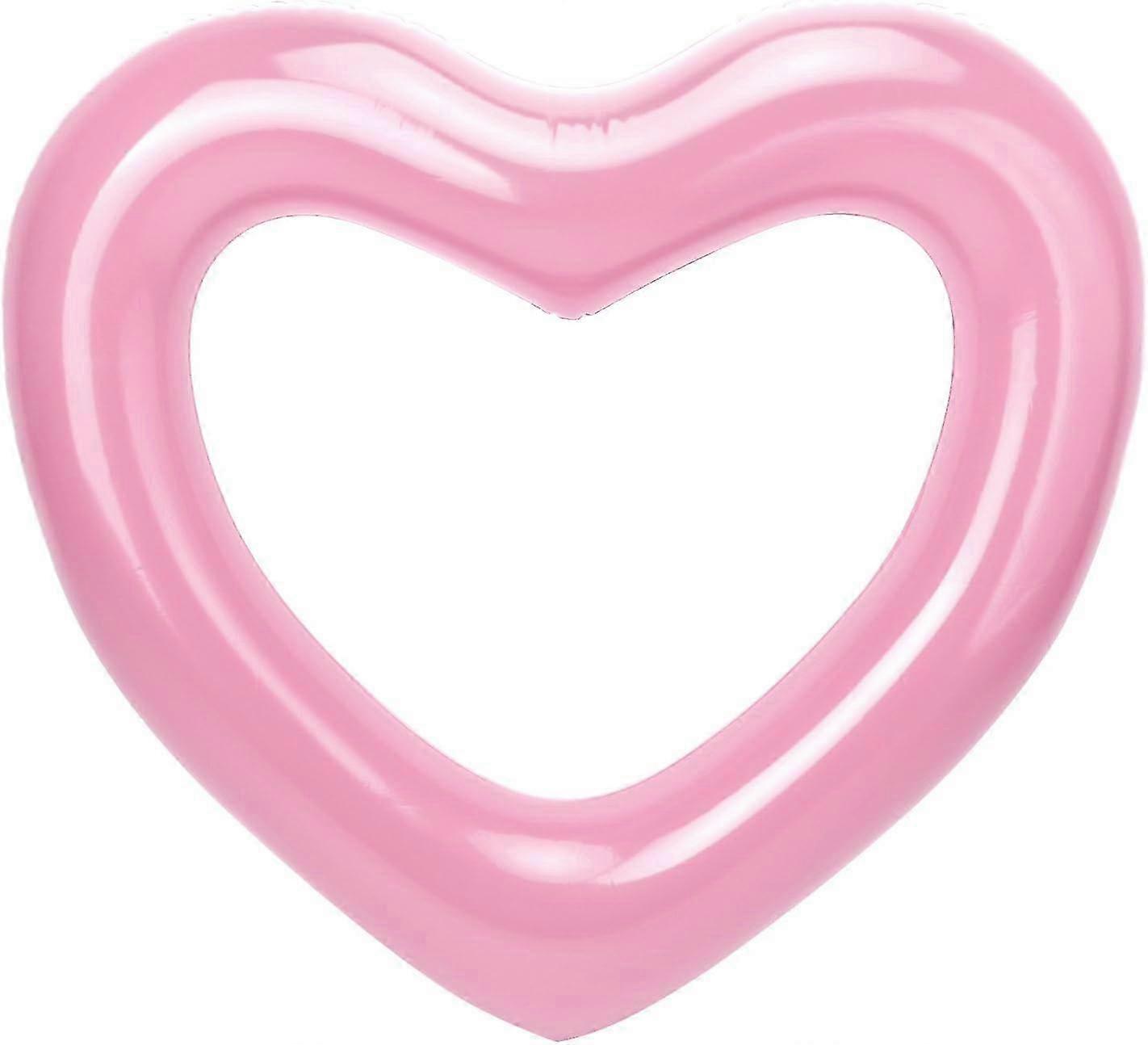 120cm Diameter Heart-Shape Inflatable Pool Ring for Summer Swimming
