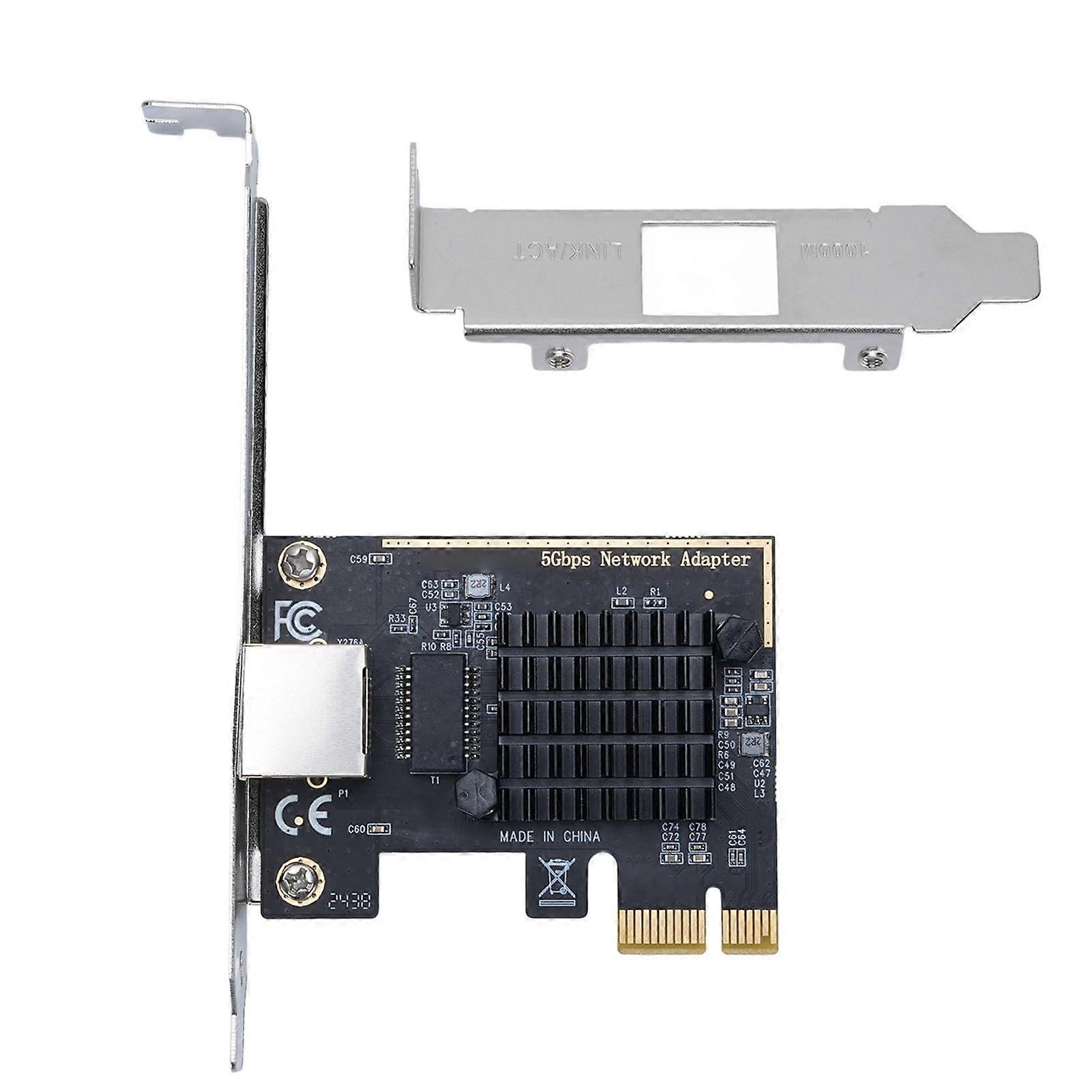 5Gbps PCIe Network Card Ethernet Adapter RTL8126 Chip Low Latency High Speed Compatible with Desktop and Laptop