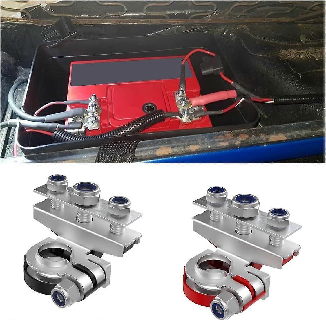 High quality brand new  2PCS Battery Terminal Connectors with 3 Way -12V