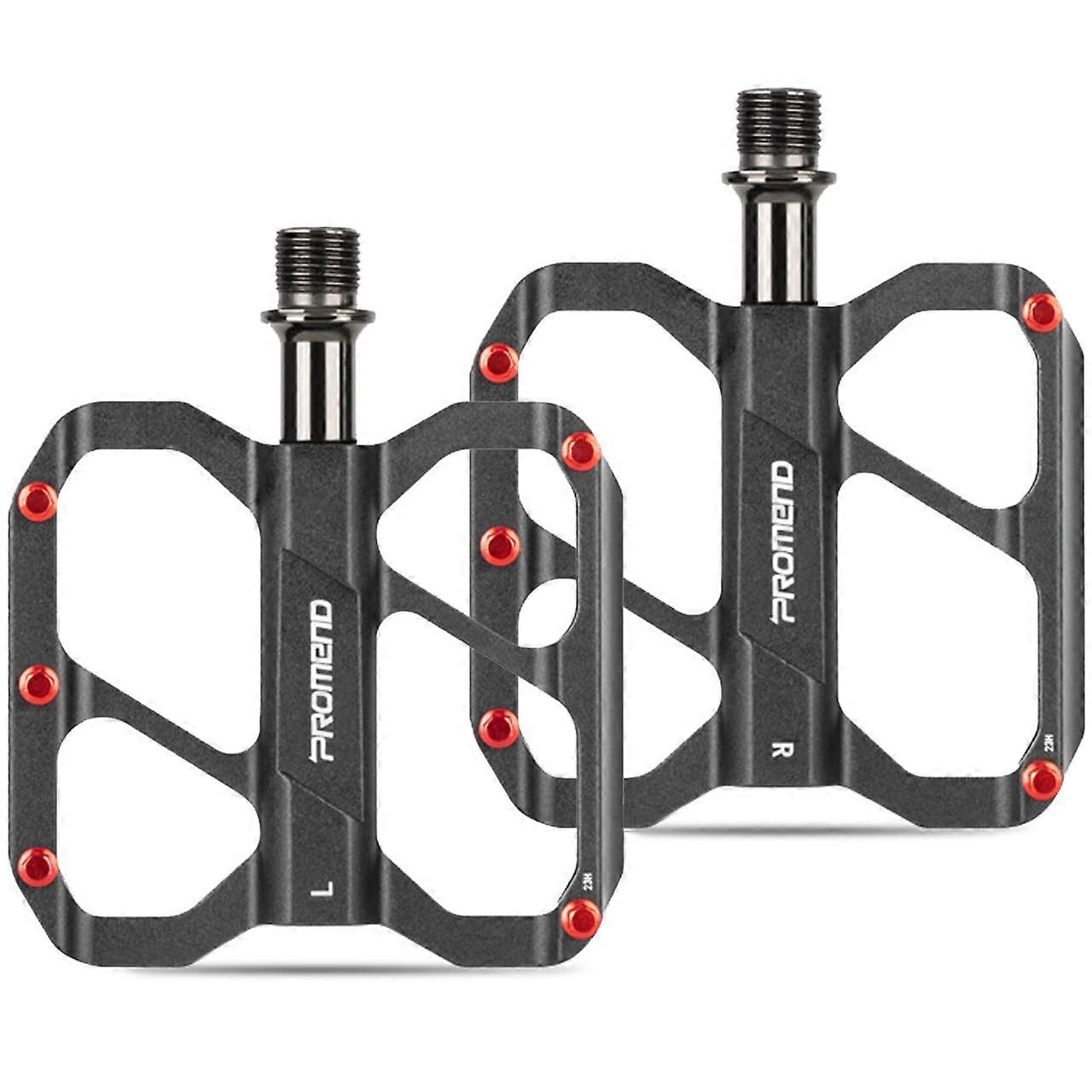 Road Bike Pedals CNC Machined Aluminum Alloy Non-Slip 9/16 Inch 3 Bearings for MTB BMX Cycling