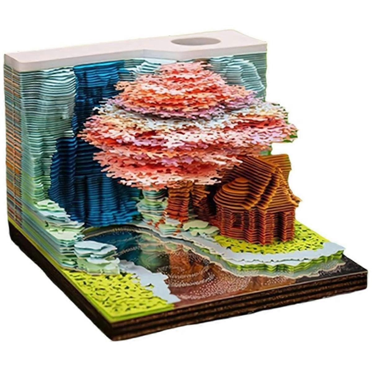 3D Tear Away Art Weekly Calendar 2025 with Led Light