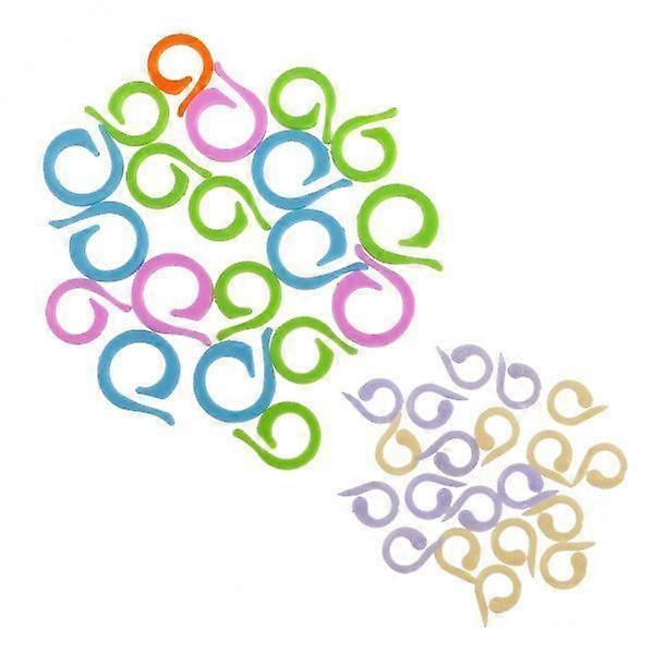 50X 40 Pieces 2 Sizes Plastic Split Stitch Ring Crochet Knitting Markers