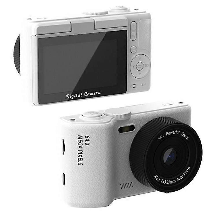 H8 3 Inch Flip Screen 48MP CCD Digital Camera 16X Digital Zoom 4K Video Recorder with LED Flash
