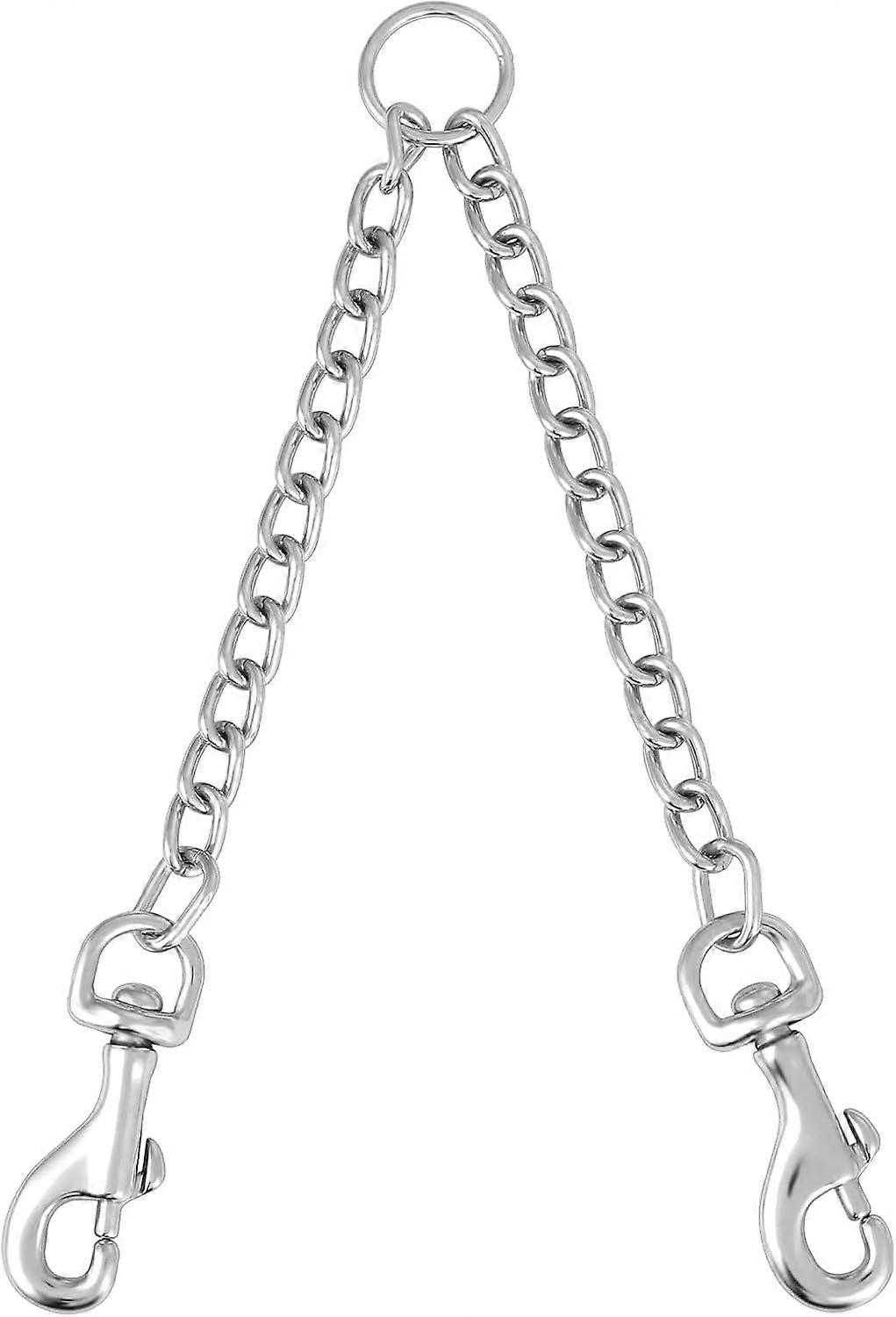 Elevate Your Pet Walking Routine, Metal Double Dog Chain Offers Unmatched Durability, Heavy Duty Latch Swing Gate For Extra Safety, Hard Chrome