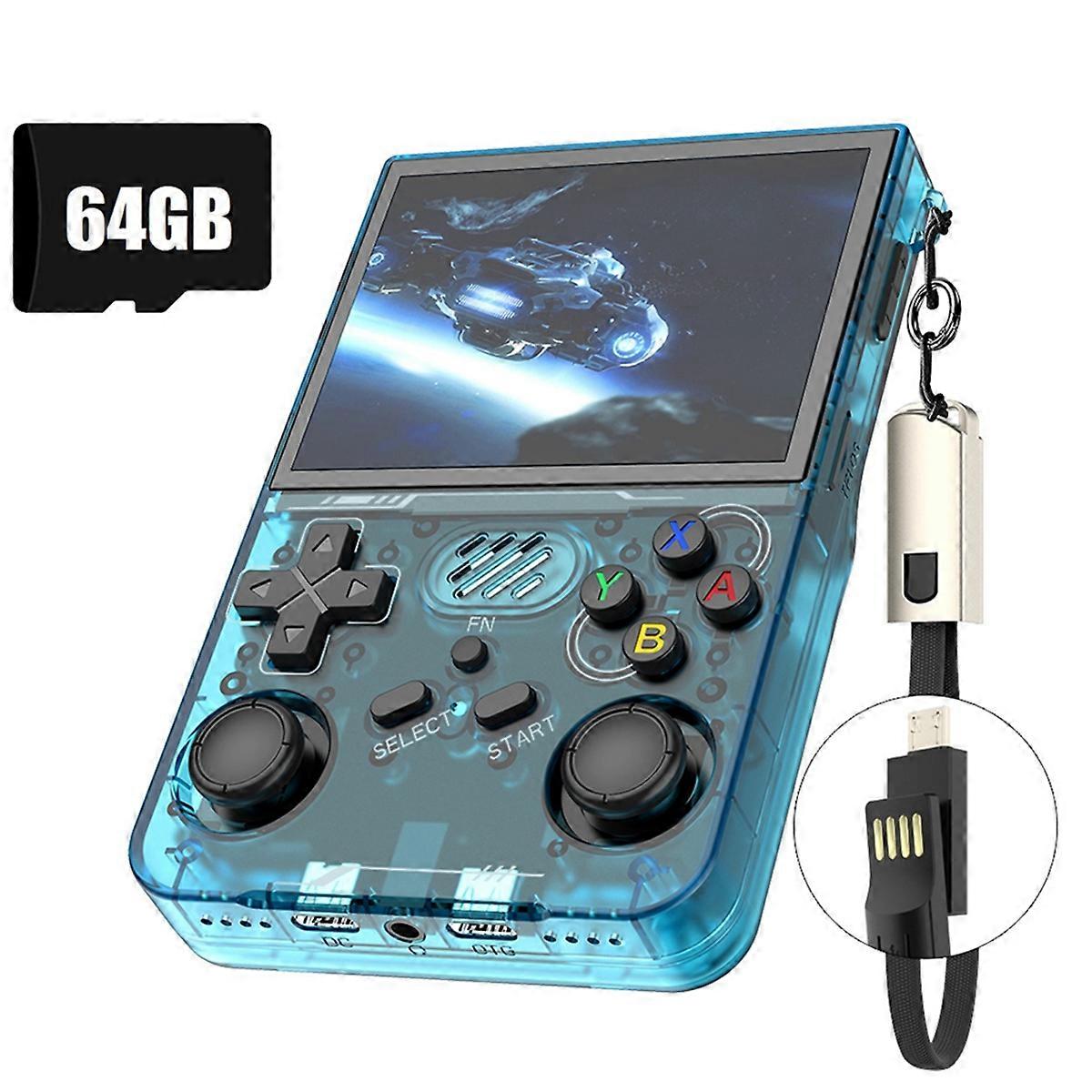 R36XX Retro Handheld Game Console 64G 14000+Games 3.5 Inch Screen Linux System Portable Pocket Vide