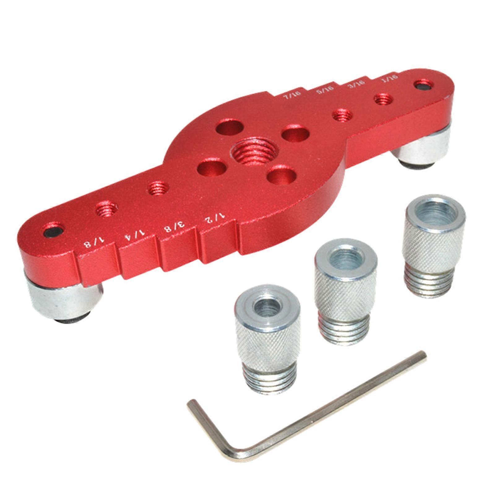 Dowel Jig Straight Hole Drilling Positioner Self Centering Drill Bit Set Dowels Adjustable Woodworking Locator Tool
