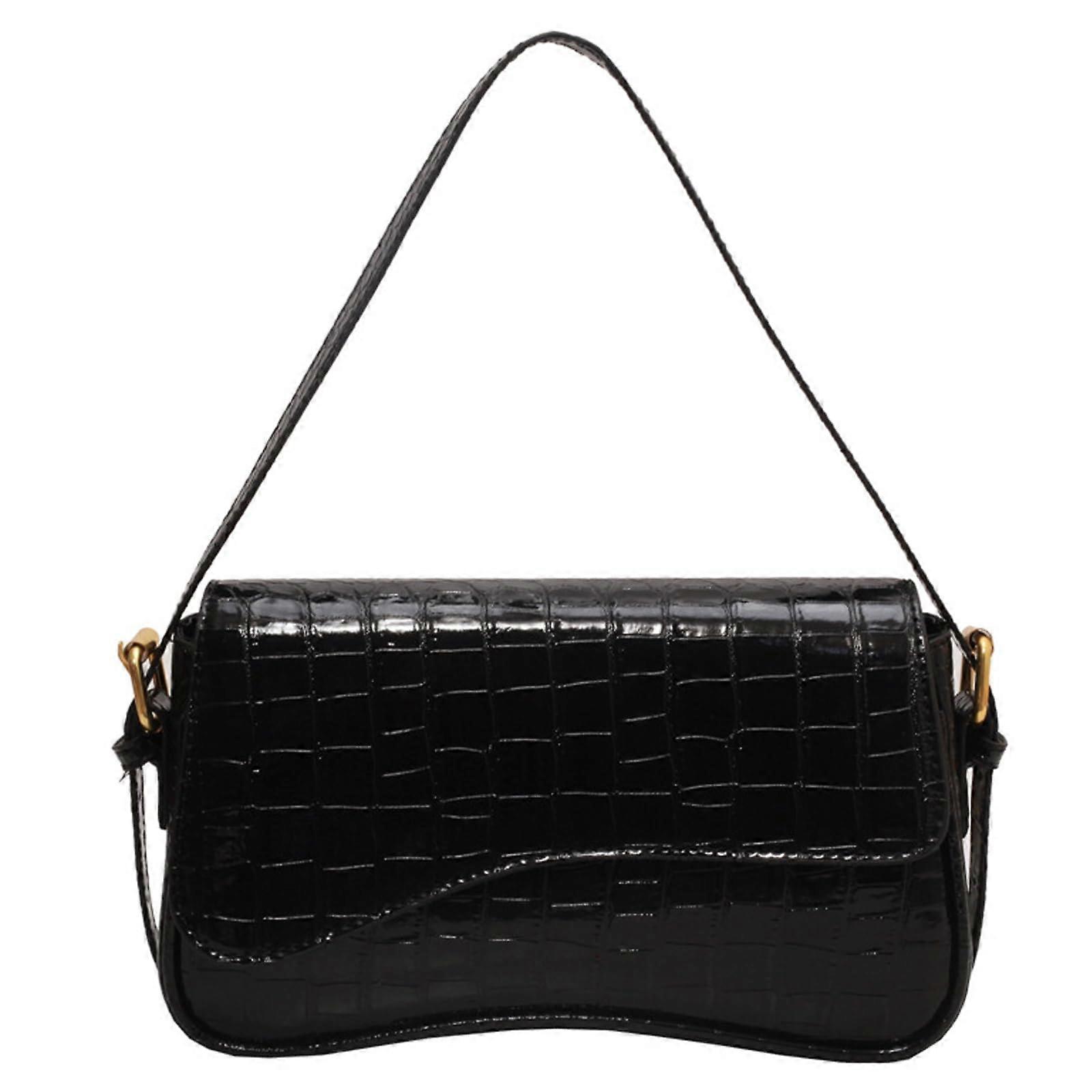 小号单肩包，时尚斜挎包女式皮革手提包手拿包手拿包手提包黑色钱包