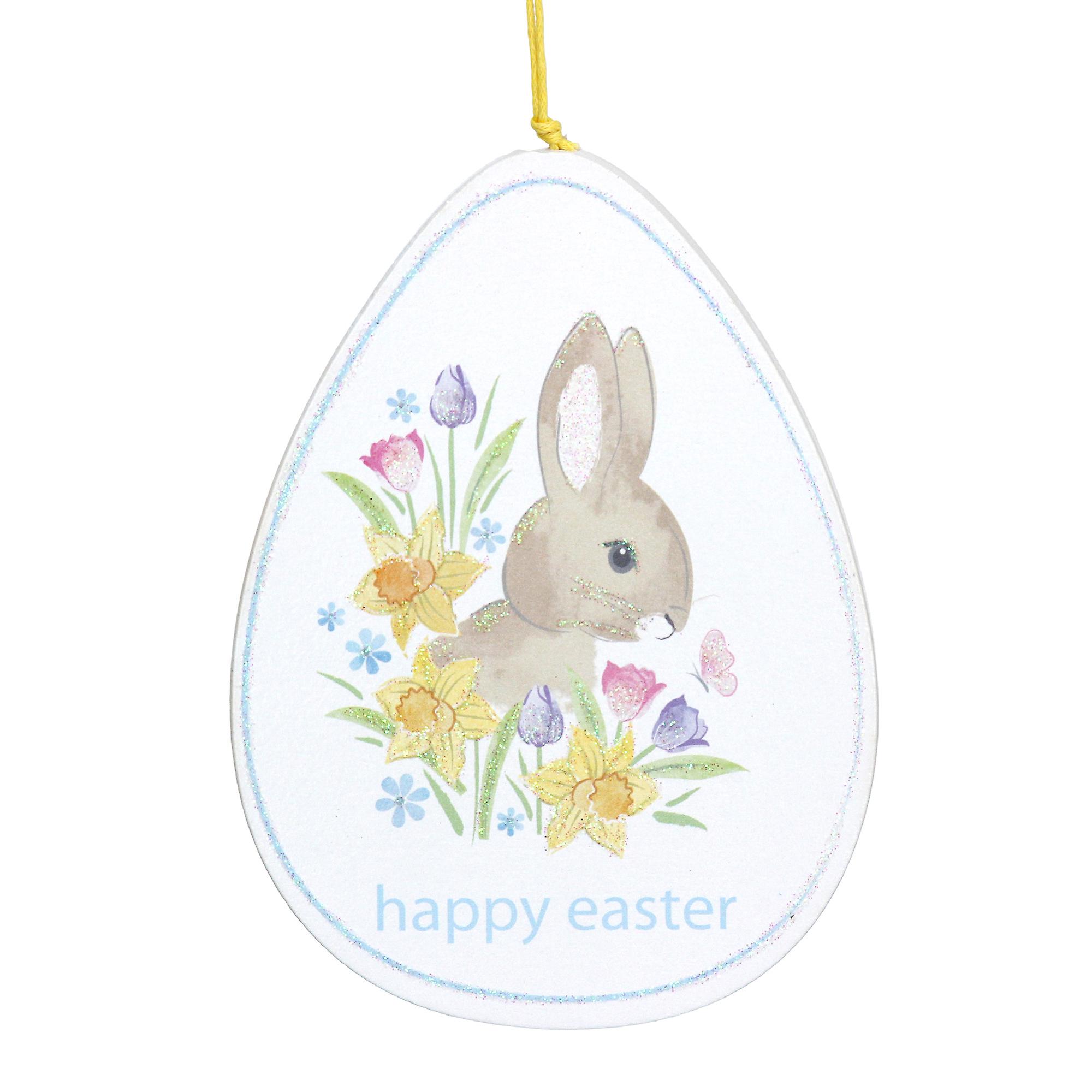 Gisela Graham Wooden Easter Disc Decoration