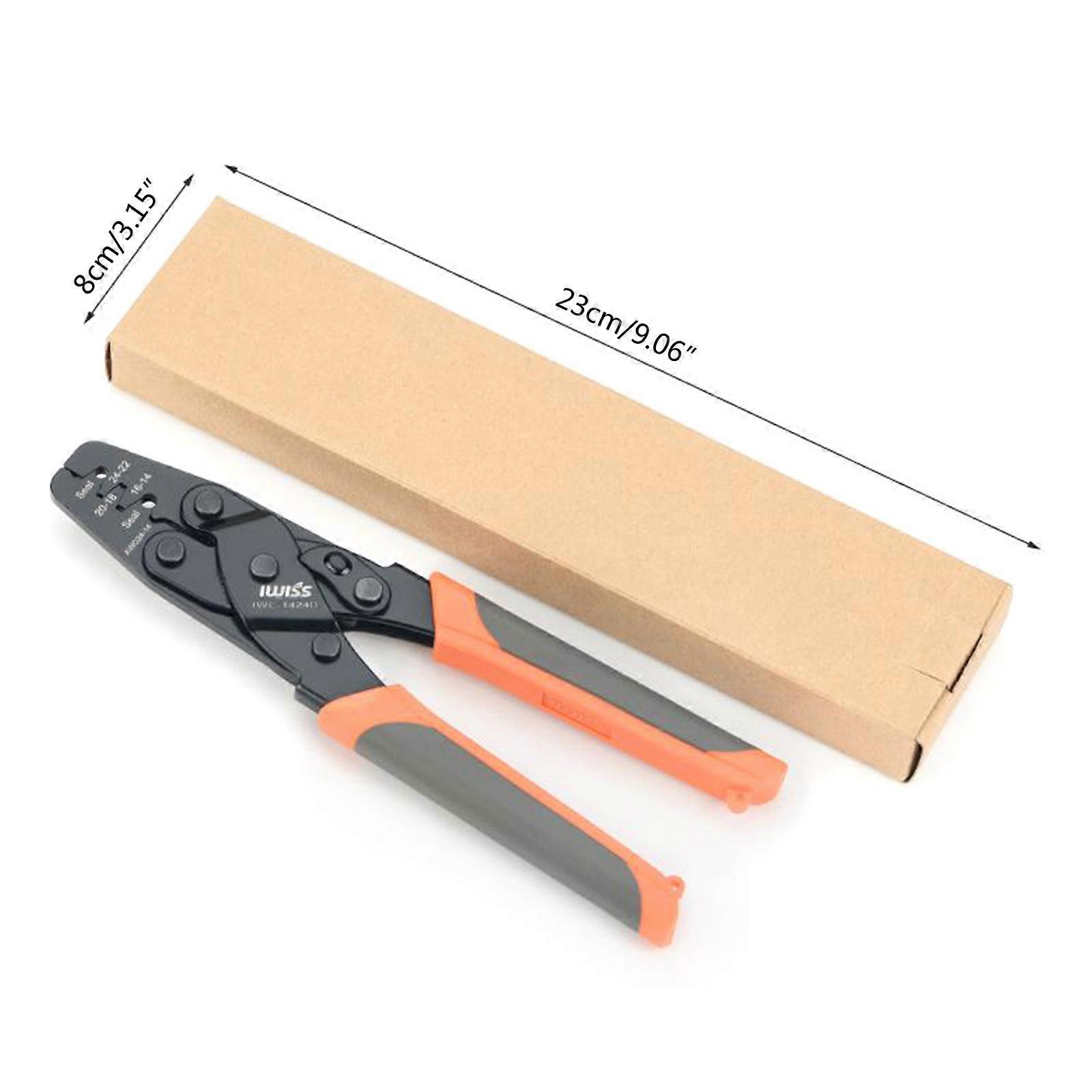 Non Insulated Open Barrel Terminal Crimp Tool Wire Crimper for Molex for Delphi AMP/Tyco for PC/Computer Carbon S