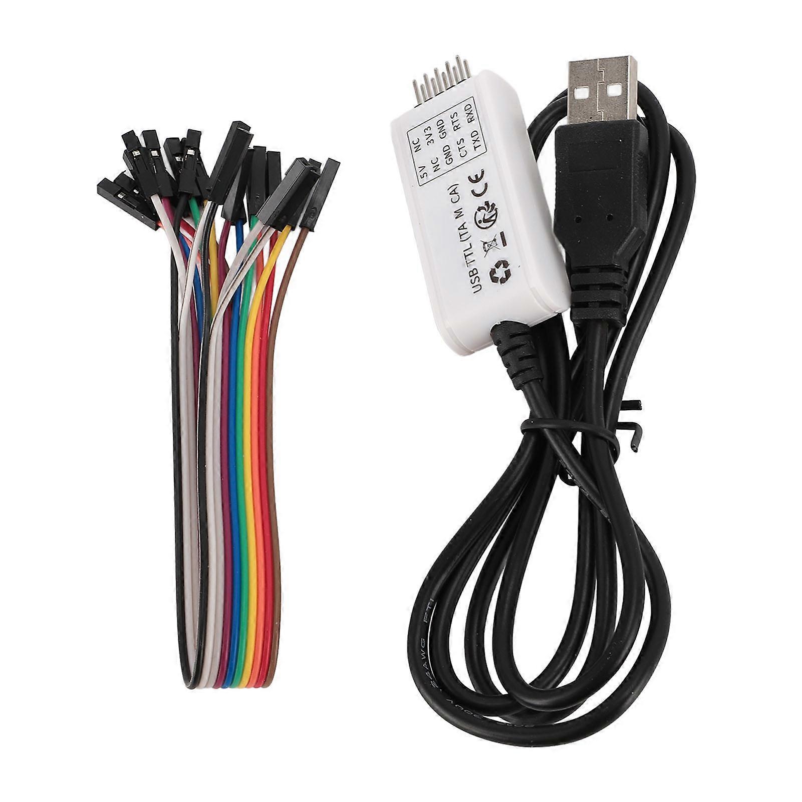 USB to UART TTL Serial Cable Male STC Downloader USB to UART TTL Serial Converter Adapter Module for Win 7 8 10
