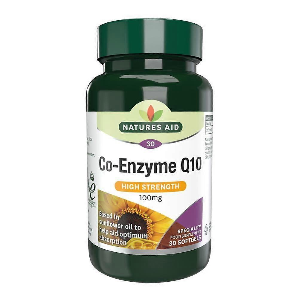 Natures Aid Co Enzyme Q10 100mg 30 Caps