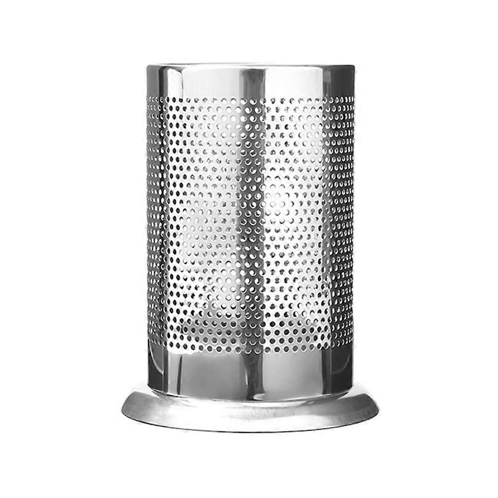 Compact Stainless Steel Canister with Functional Holes for Kitchenware and Everyday Use