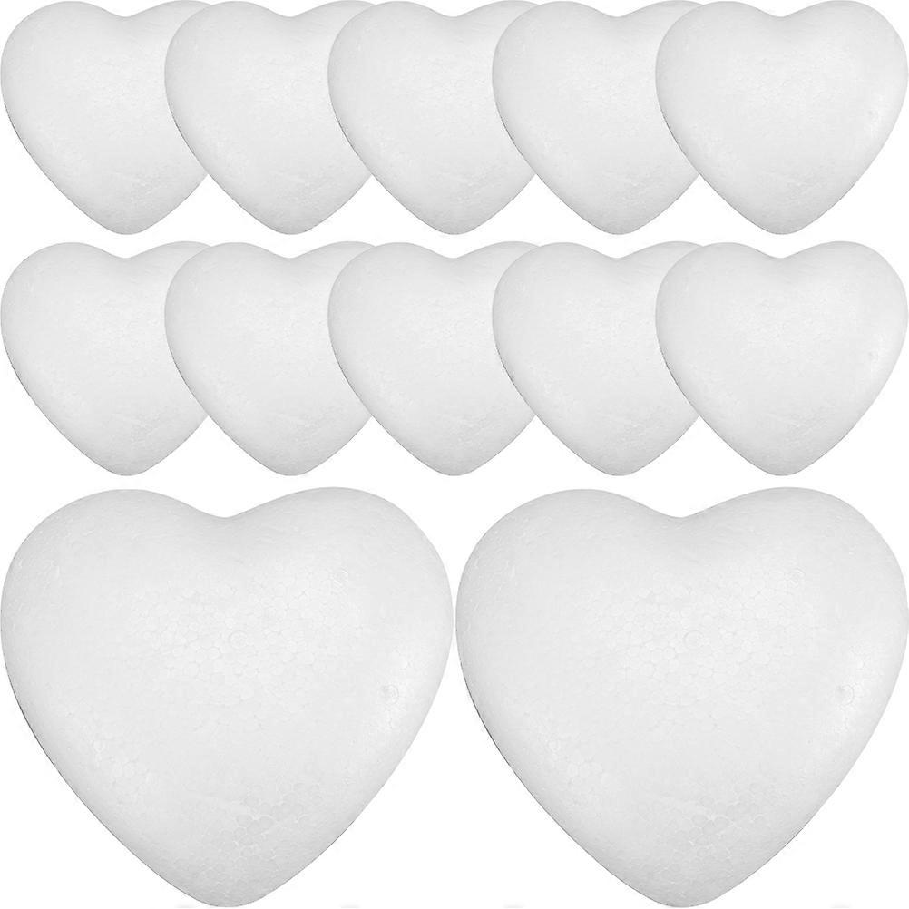 100pcs Small Heart Shaped Craft Balls for Wedding, Valentine's Day – Durable DIY Decorations for Painting, Embellishing, Creative Ornaments and