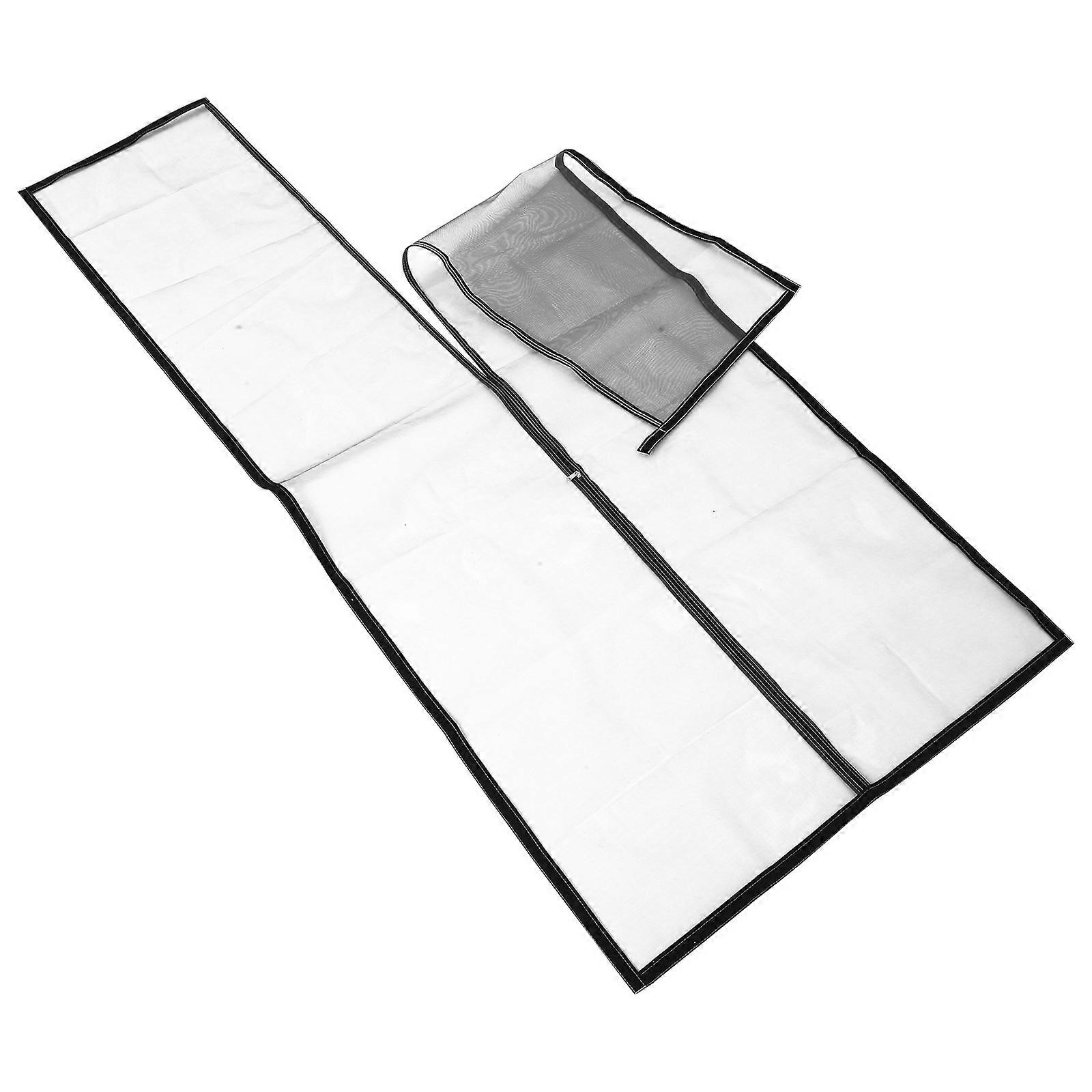 Ventilated Cat Screen Door, Durable Build with Easy-Close Zipper for Nighttime Safety