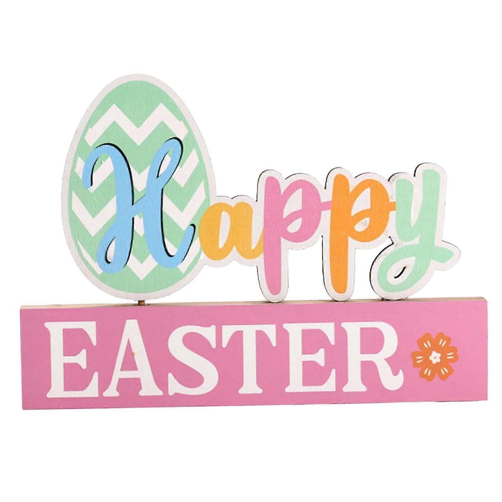 زينة طاولة عيد الفصح علامات خشبية عيد الفصح منضدية سنتربيس يفضل الحزب