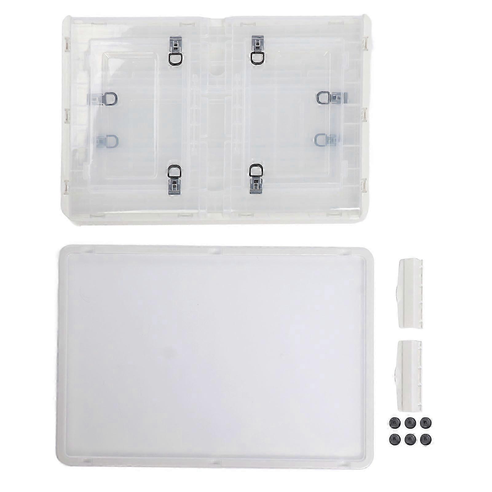 Clear Storage Box Foldable Stackable 5 Sides Opening Large Transparent Storage Bin With Wheels For Books Clothes