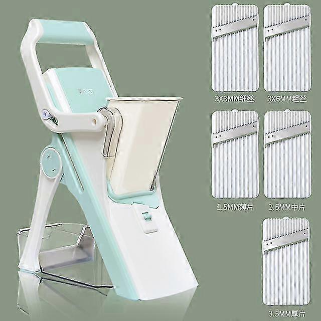 5 in 1 Multifunctional Vegetable Cutter for Slicing, Chopping, and Grating without Hurting Your Hands, Suitable for Various Kitchen Uses