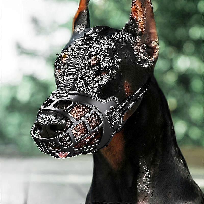 Dog Muzzle, Breathable Basket Muzzles For Small, Medium, Large And X-large Dogs, Stop Biting, Barking And Chewing, Best For Aggressive Dogs (small, Bl