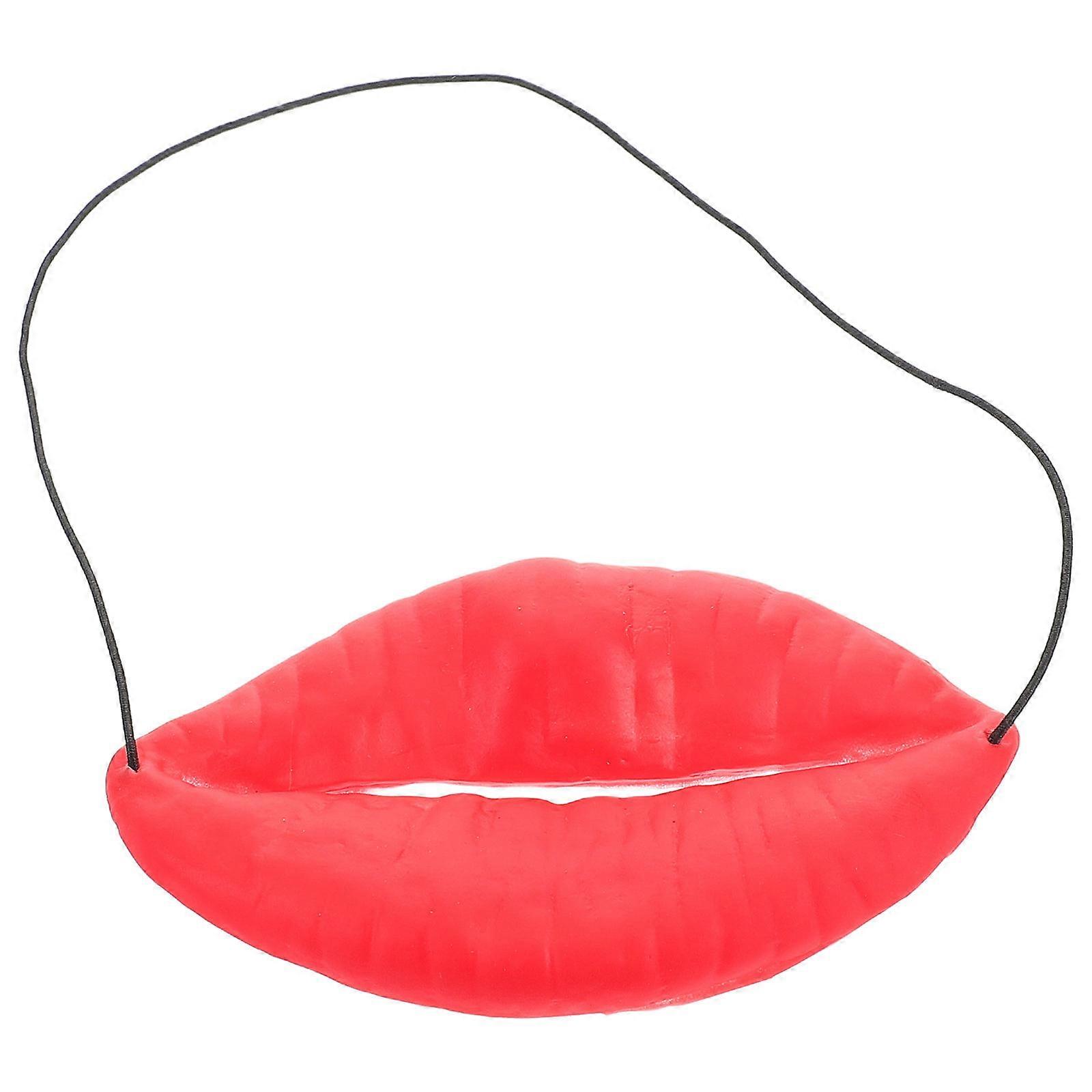 Drôle rouge lèvres bouche farce accessoires pour garçons d’honneur jour de mariage mascarade accessoire pour fournitures de fête et célébrations festives