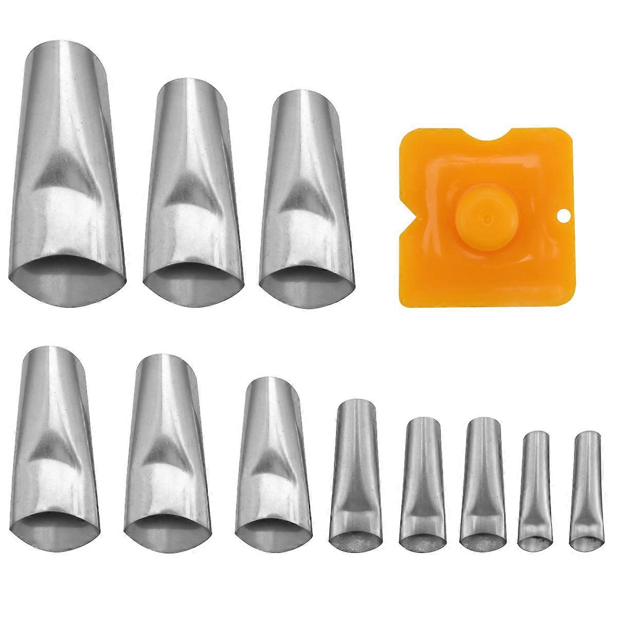 Caulk Sealant Tool Stainless Steel Caulking Nozzle Duckbill Shape For Door Window Sink Joint Surface Filling 15Pcs