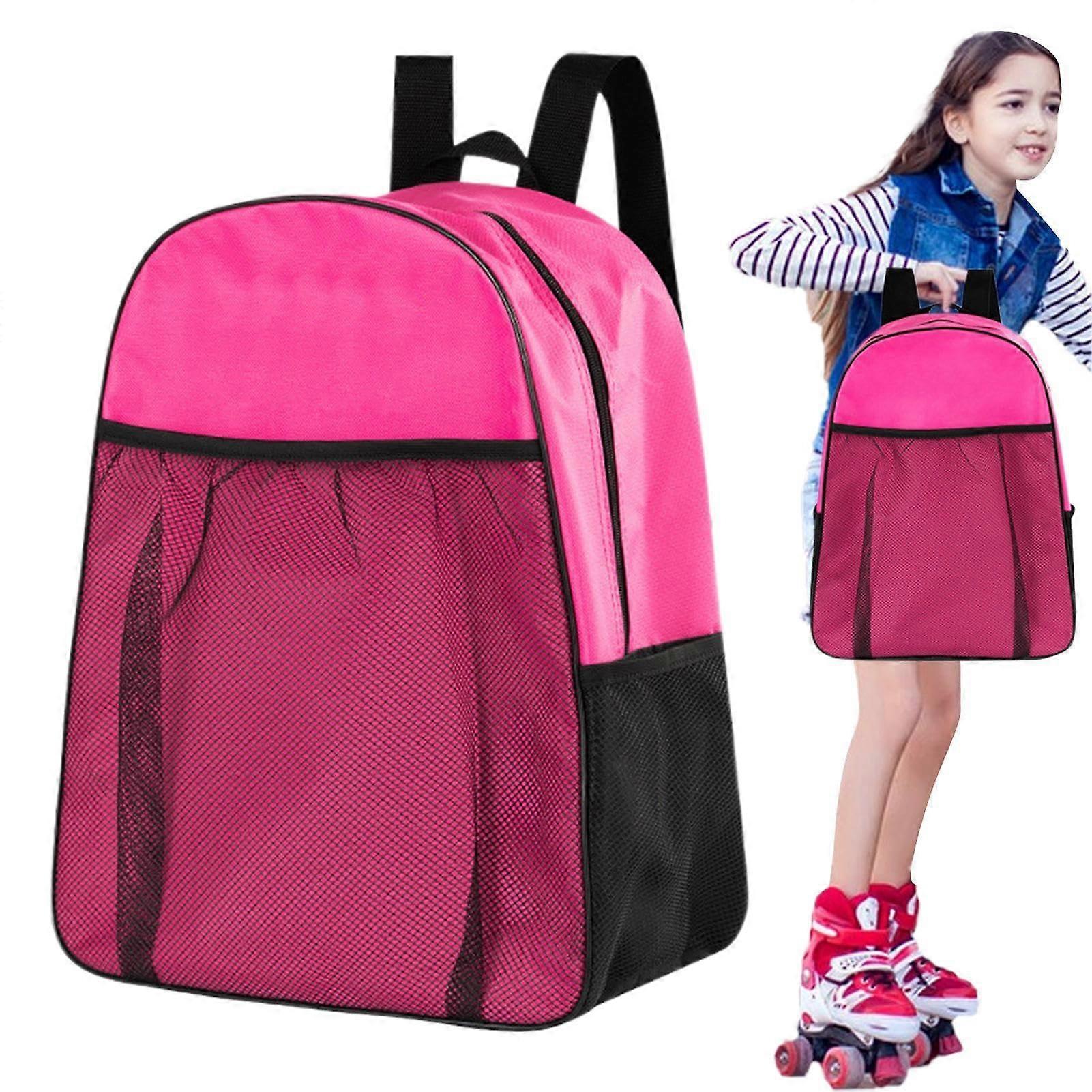 Scooter Storage Backpack Waterproof With Multiple Compartments Skateboard Box Design Pink