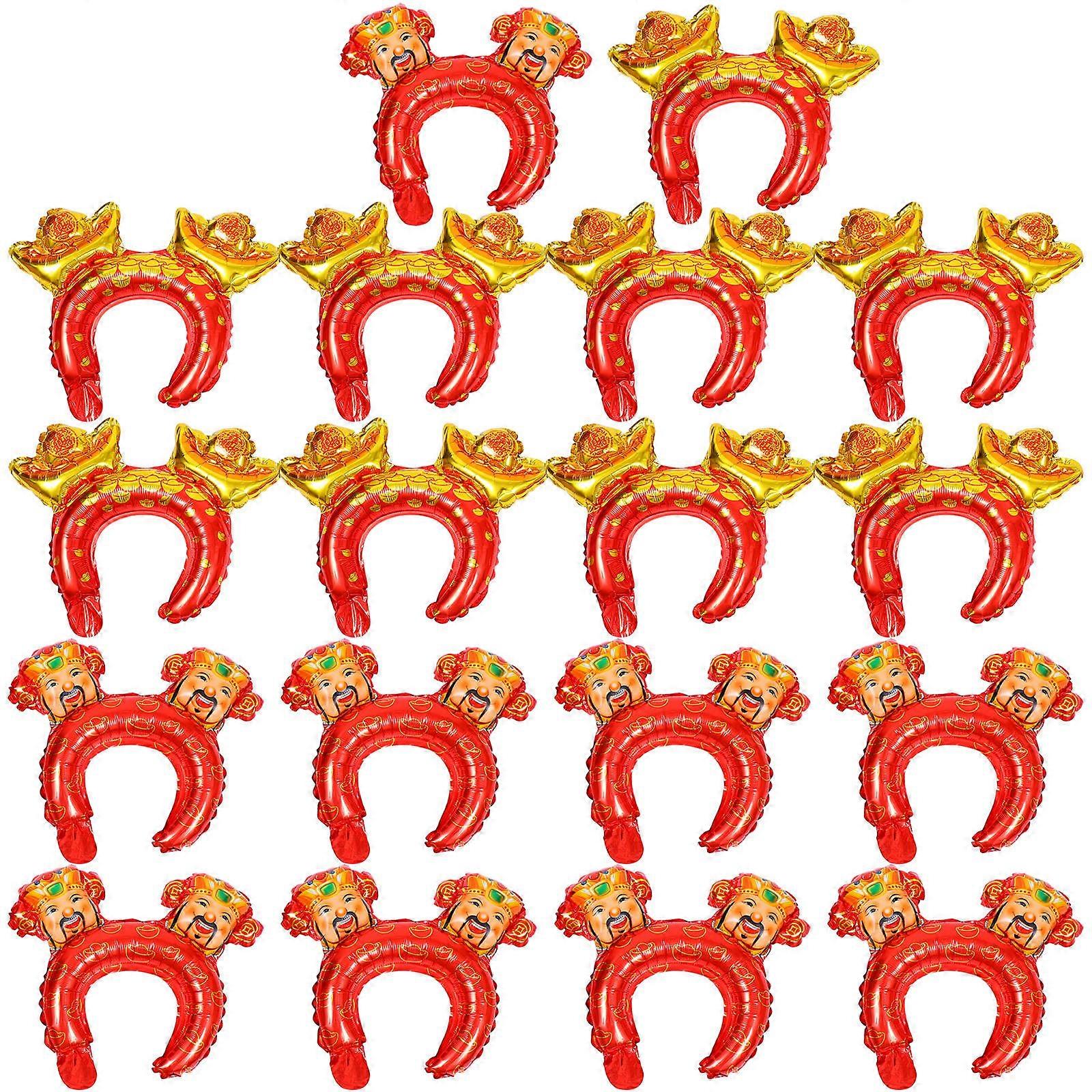 Chinese Element Balloon New Year Decoration Assorted Color 20Pcs