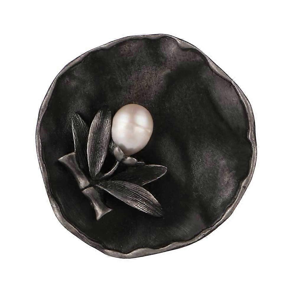 Damen Brosche Pin Perle Bambus Dekoration für Frauen Geburtstagsfeiern 4,8 * 4,8 cm Verschiedene Farbe 1Pack