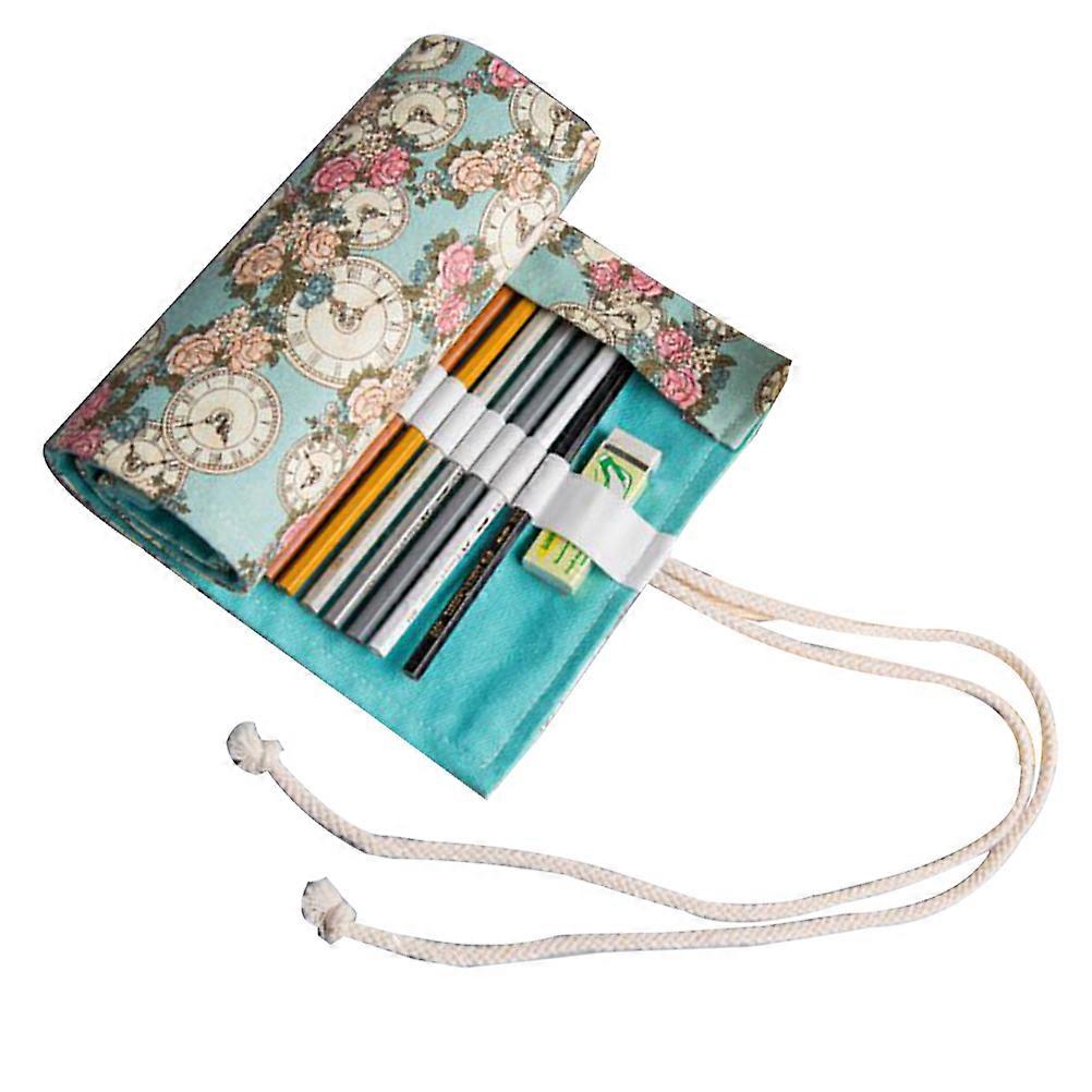 Canvas Pencil Case Organizer Rolling Wrap For Sketching Artists 60X19.5 Cm 1Pack