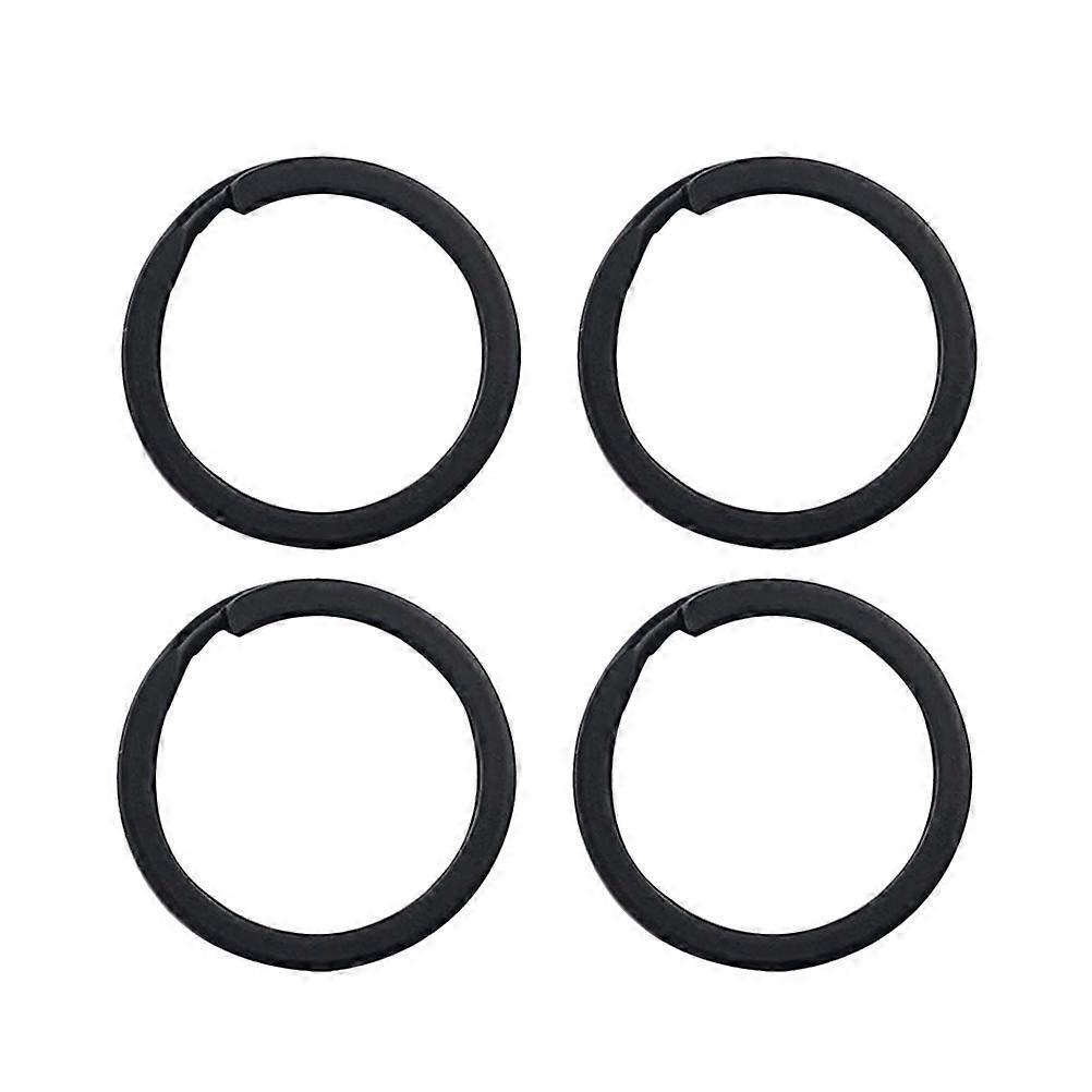 Black Iron Split Key Rings Circle for Key Use Set of 24 Pieces Strong and Secure 24pcs per Pack