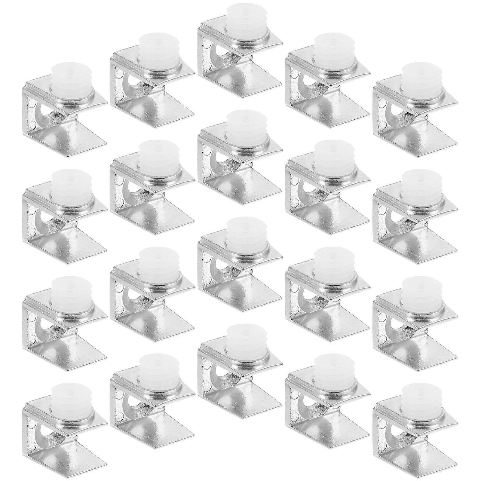 Glass Shelf Brackets Set   Durable Clips for Easy Installation, Suitable for Bathroom and Various Applications