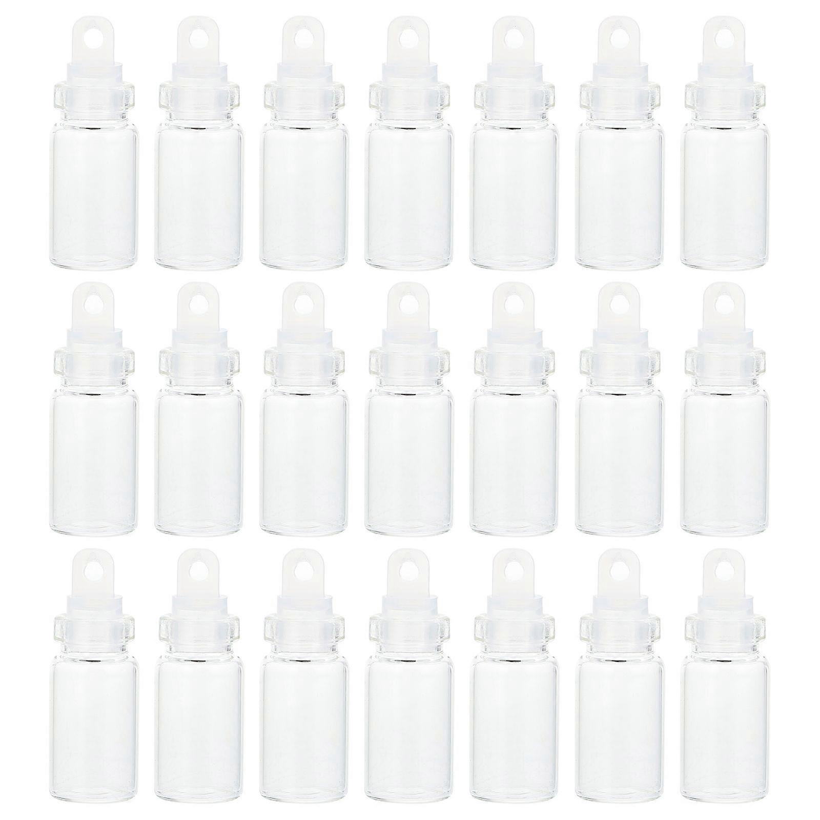 30pcs Transparent Mini Glass Bottles DIY Handmade Wishing Bottles Gift Bottles with Lids