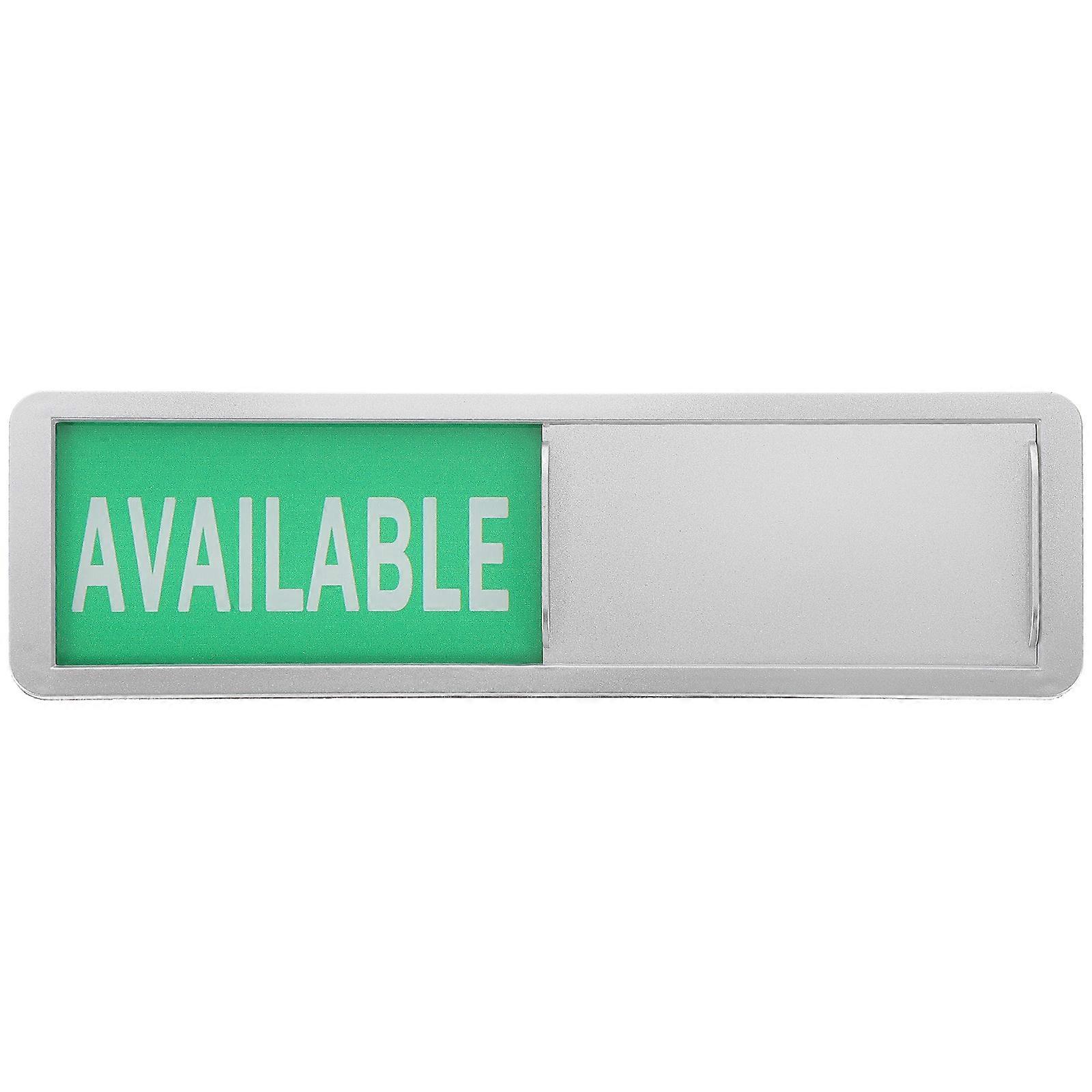 Office Status Display Sign Slider Door Sign Available Reserved Room Status Display Rectangular Design 1Set