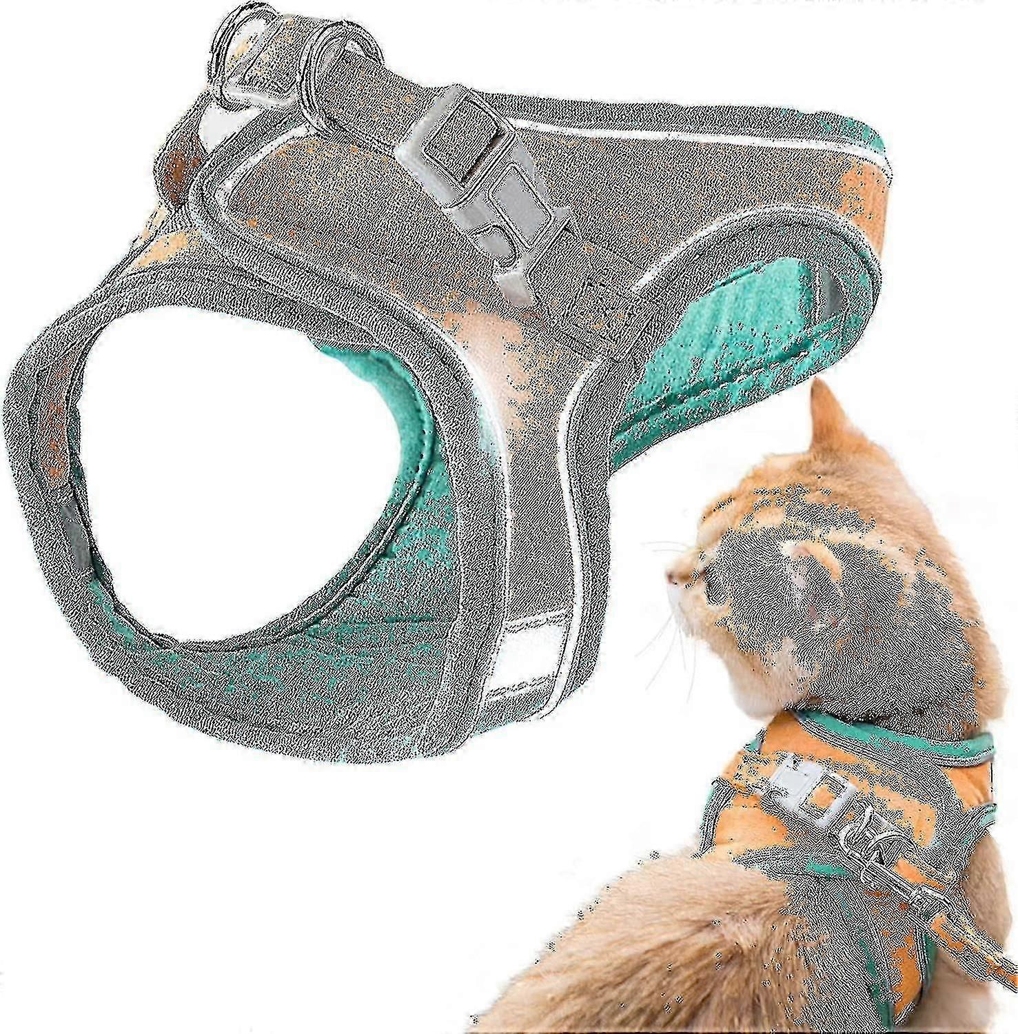 Cat Harness And Leash Set Escape Proof Kitten Harness Adjustable Cat Vest Harness