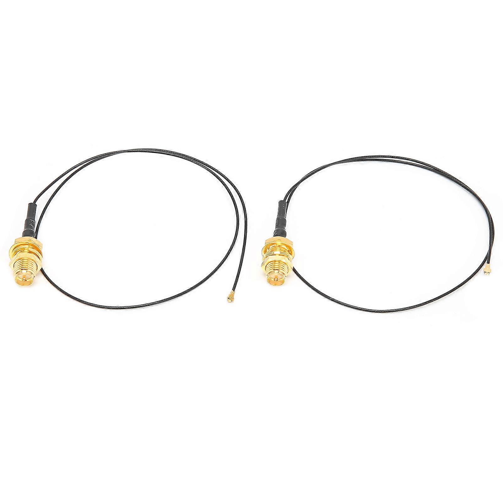 2pcs IPEX 4 to RPSMA Female Omnidirectional Cable for M.2 Wi-Fi Bluetooth External Antenna