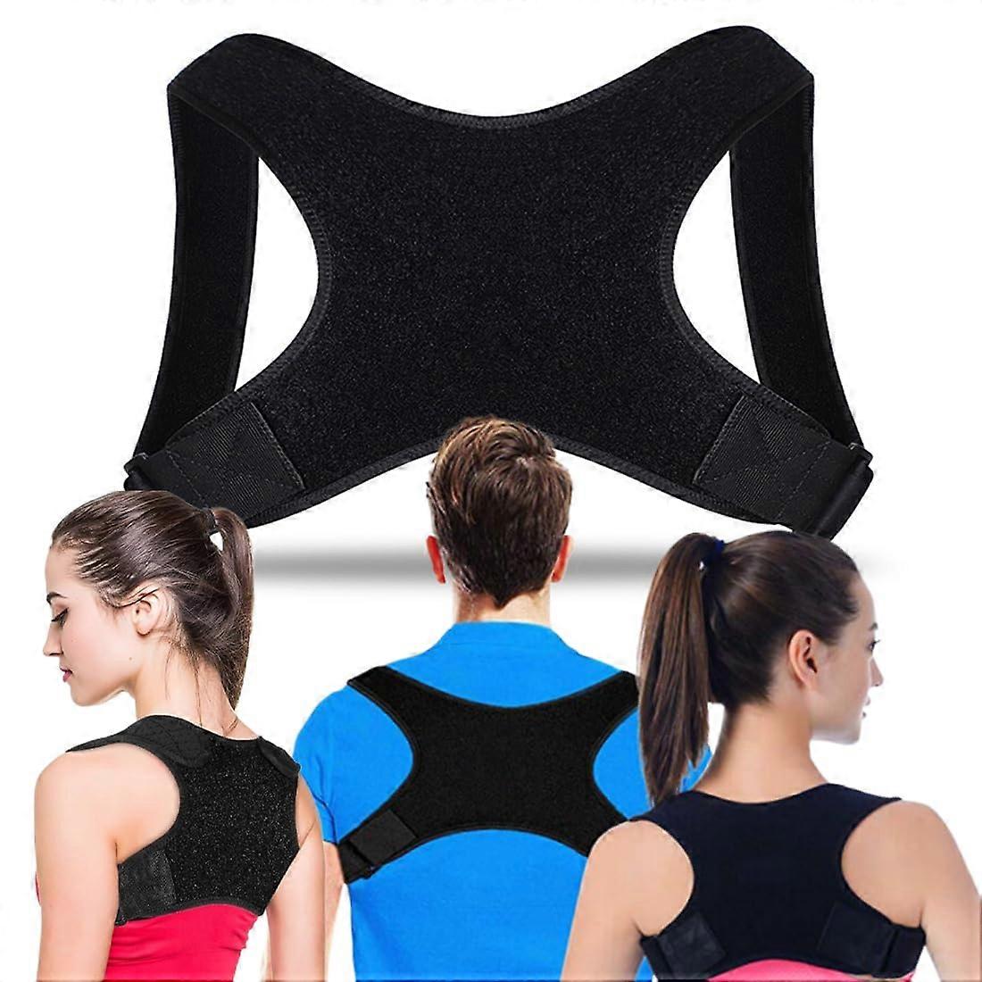 Back Straightener Posture Corrector Adjustable Strap for Men and Women, Comfortable Back Support Belt and Stabilizer