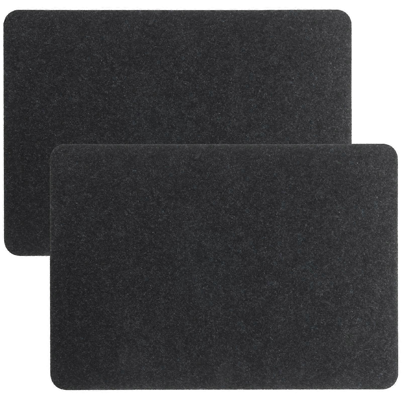 Heat Proof Mat Kitchen Non Slip Pad Rectangular 17.7X11.8X0.2in 2Pcs