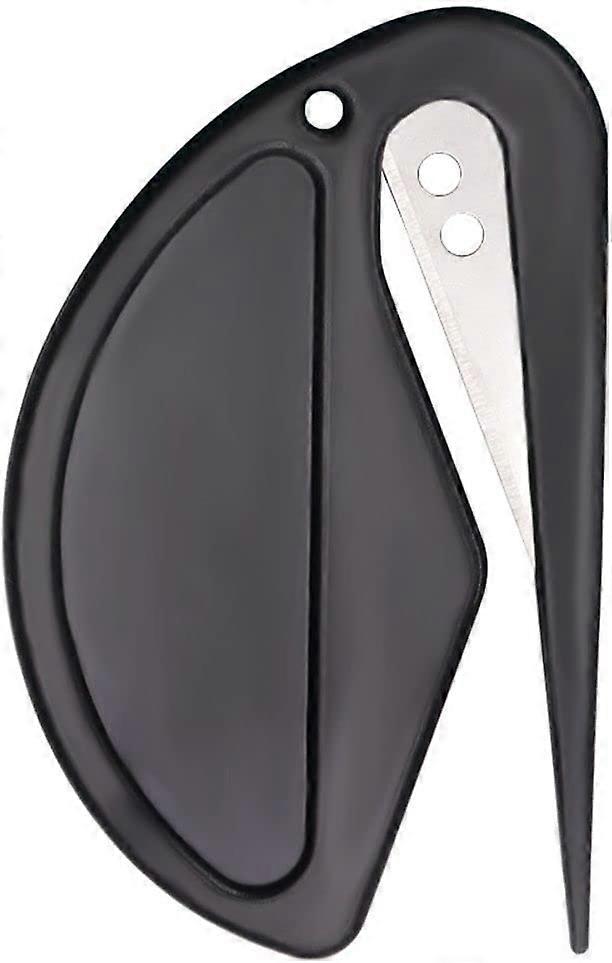 Letter Opener - 2 Pack Mini Plastic Envelope Cutters for Home Office School Use - Black Model