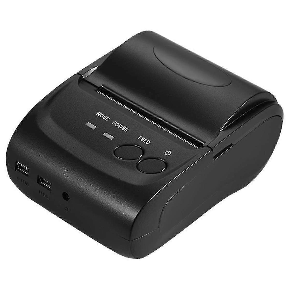 Portable Wireless USB Thermal Receipt Printer for POS Printing, Mini Size with US Plug