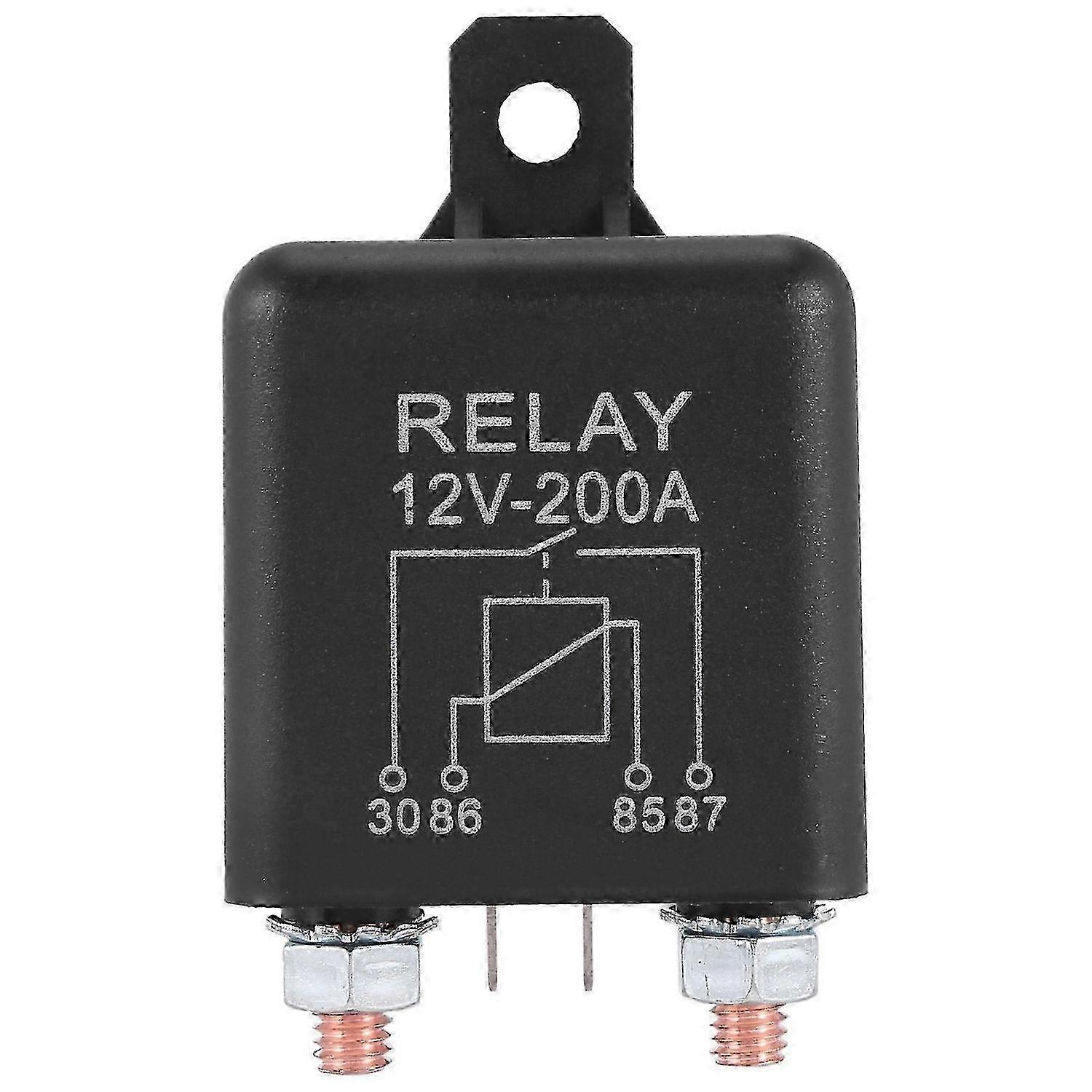 12V 200A Normally Open 4 Pin Relay - Heavy Duty for Automotive and Marine Use