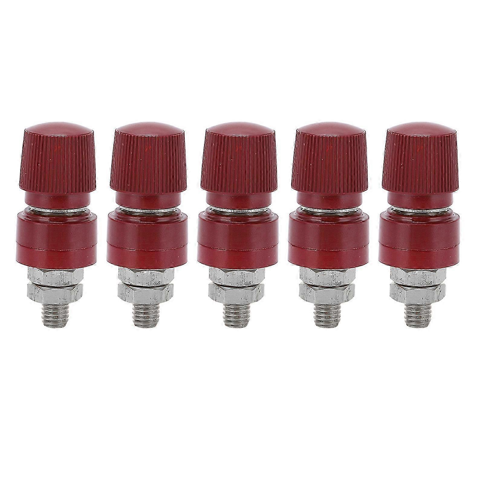 5pcs M8 Nickel Plated Brass Terminal Connectors for Welding Machinery