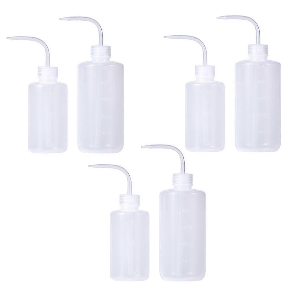 Succulent Tools Plastic Watering Bottle Gardeners 6Pcs 250ML 500ML White Squeeze Control Transparent Body