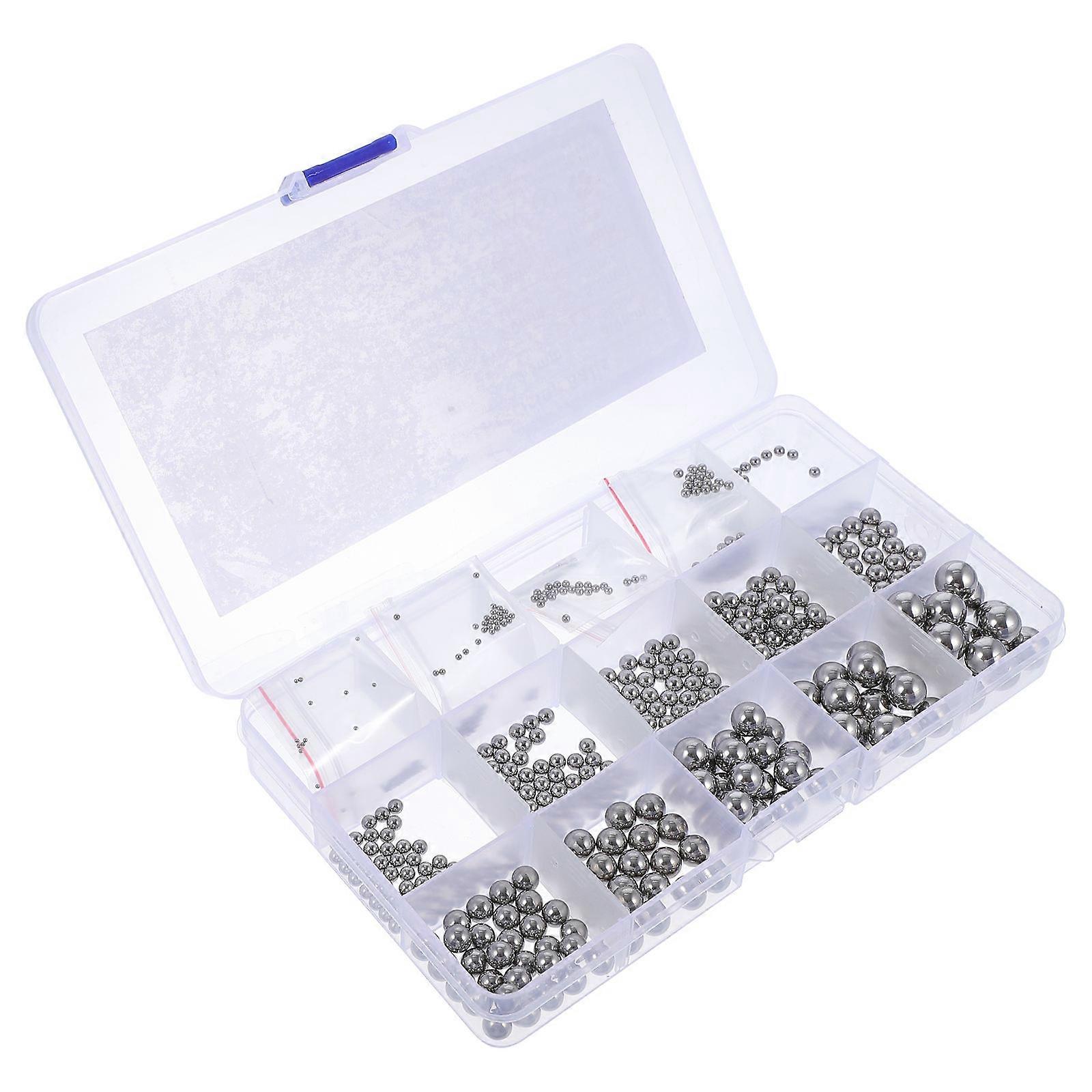 Bearing Ball Set Stainless Steel Ball Practical Mechanical Components Silver 1.00X1.00X1.00cm Wide Range Applications Replaceable 580Pcs
