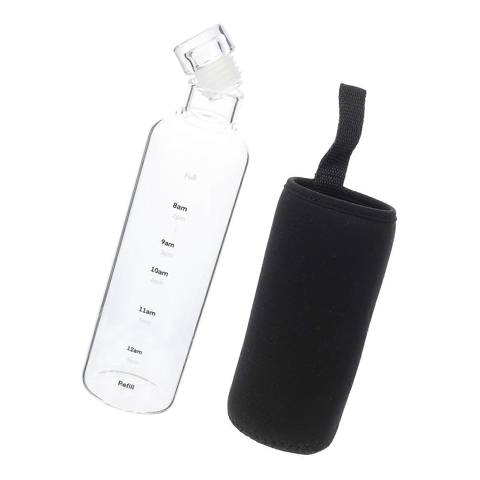Water Bottle with Scale Simple Design General Users Transparent 23.50X6.50X6.50CM 1Pack
