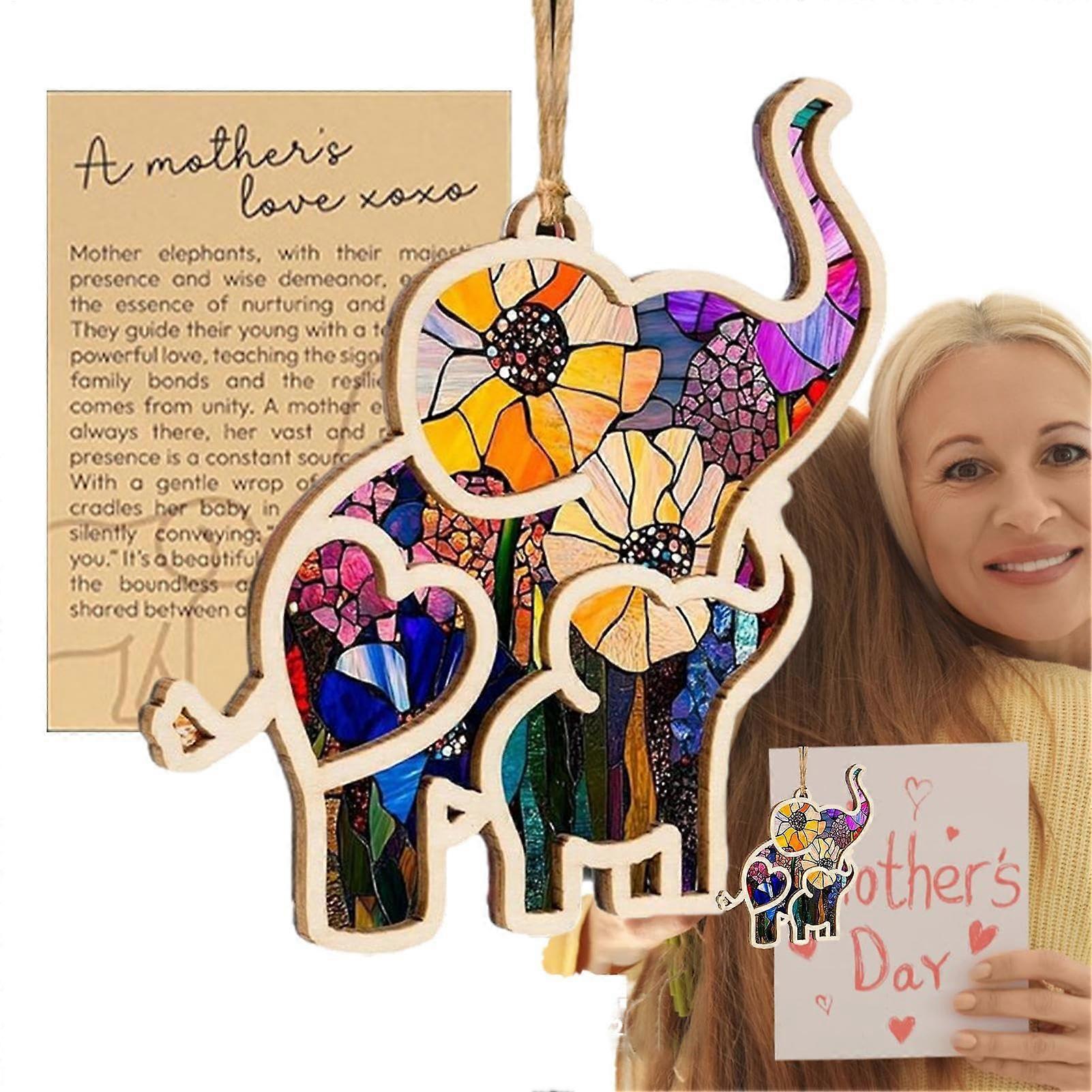 Elephant Ornament with Card  Emotional Keepsake Gift