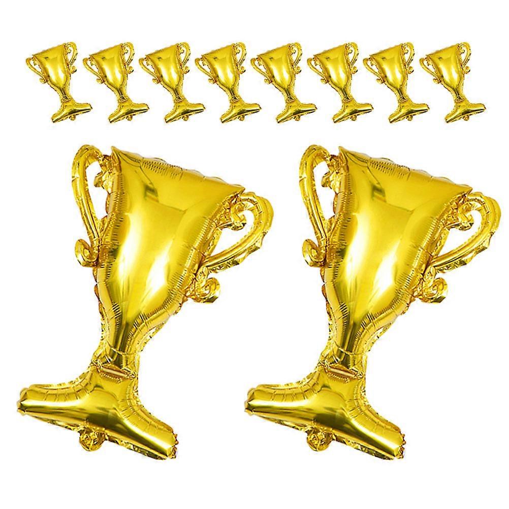 Trophy Balloons Gold Foil Balloon Set Graduation Ceremony Birthday Decoration 60.00X45.00X10.00CM 10Pcs