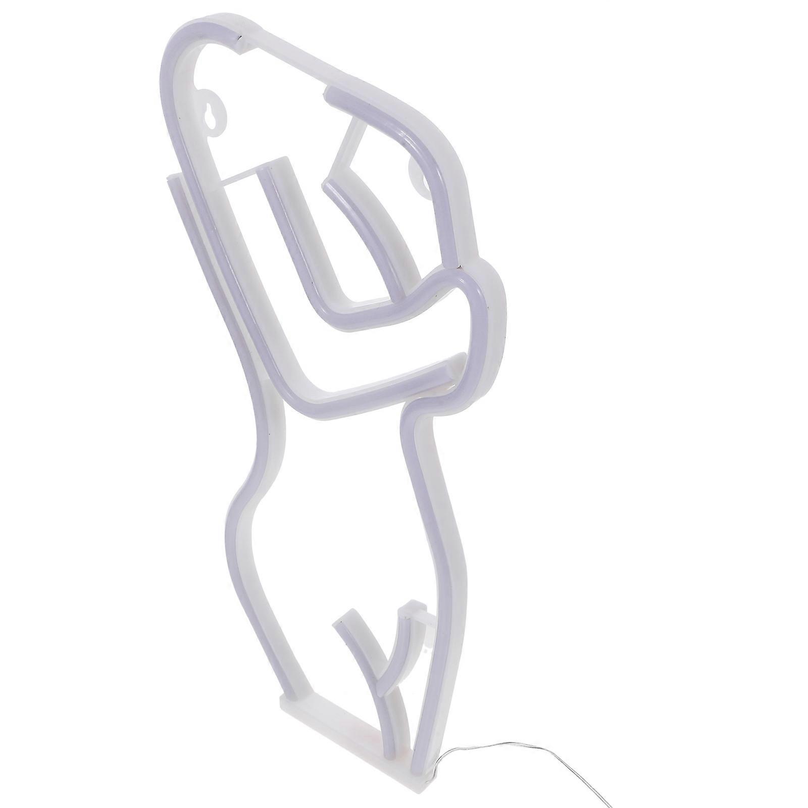 LEDウォールサインボディシェイプネオンライト装飾祝賀イルミネーション15.7×7.7.7×0.8in 1個