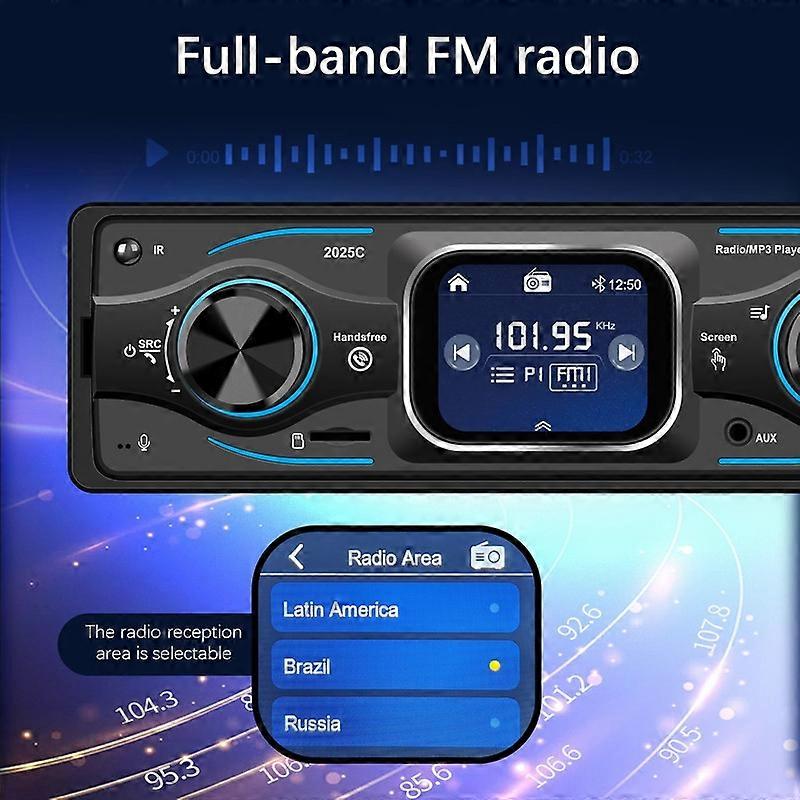 Car Stereo Single Din Bluetooth USB AM/FM AUX Steering Wheel Control Hands-Free Calling