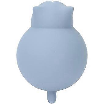 Silicone Hot Water Bottle for Winter Warmth - Soft and Durable for Comfort (Blue)